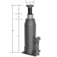 Домкрат бутылочный 10т 125-215мм 2-х штоковый низкопрофильный, GTE-TH810002, GTE, арт. GTE-TH810002